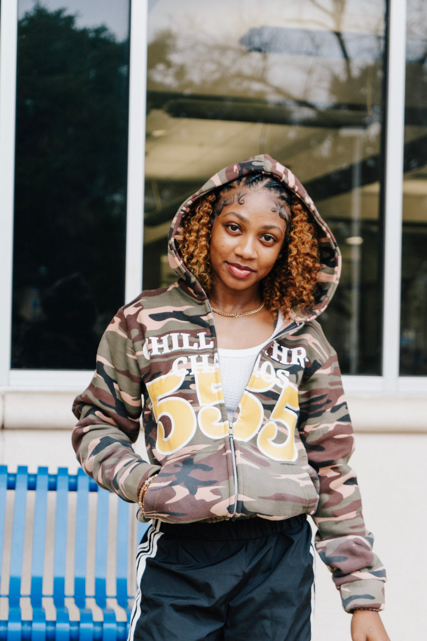 Camo 555 zip-up