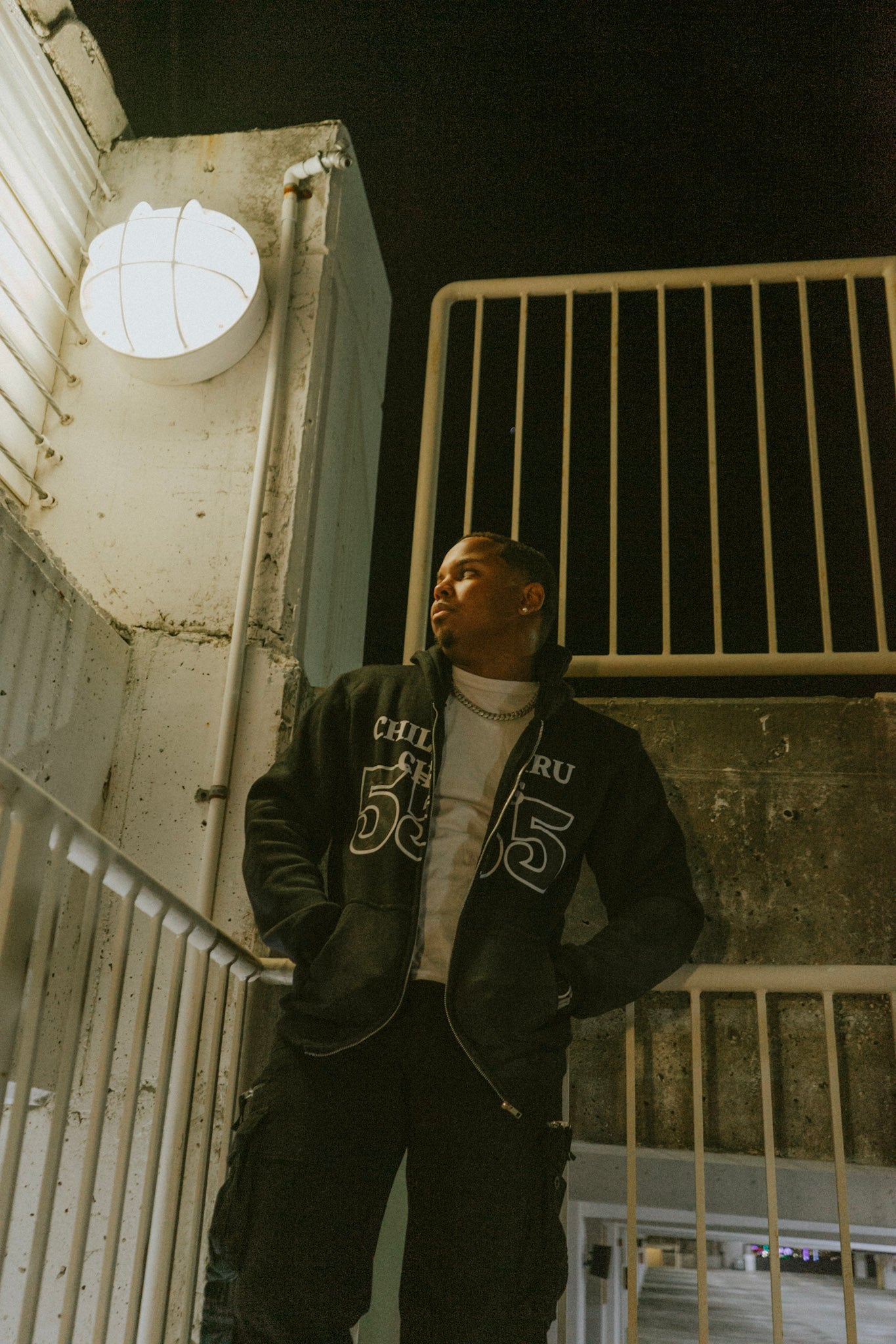 Black 555 zip-up