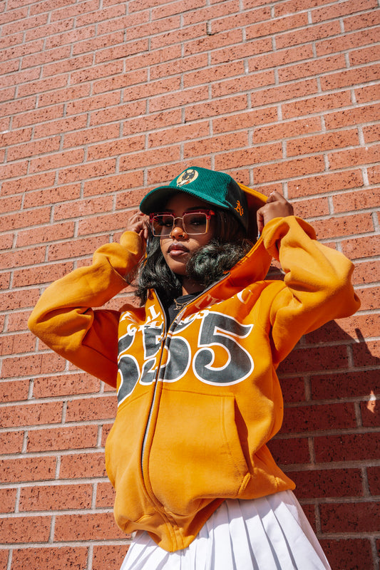 Yellow 555 zip-up
