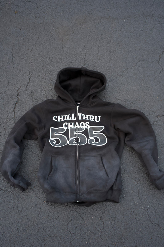 Black 555 zip-up