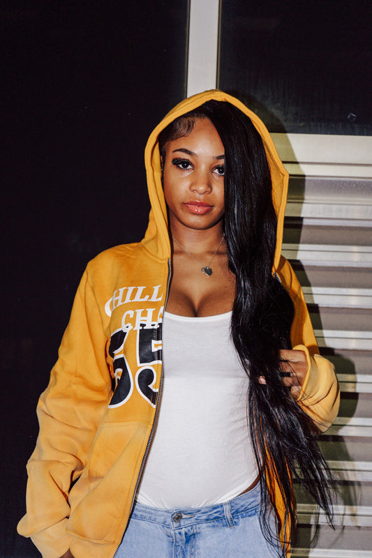 Yellow 555 zip-up