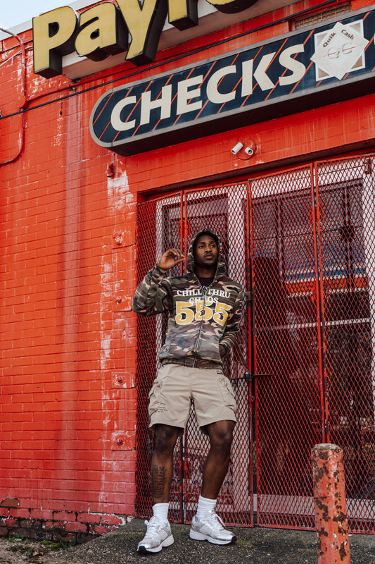 Camo 555 zip-up